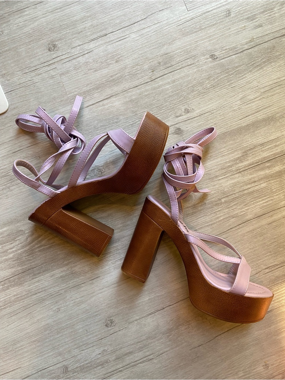 Platform Bratz Lilac Lace-Up Heels